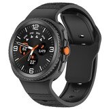Strap-it® Samsung Galaxy Watch 8 Classic outdoor siliconen bandje (zwart)