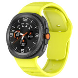 Strap-it® Samsung Galaxy Watch 8 Classic outdoor siliconen bandje (lime)