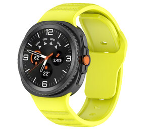 Strap-it® Samsung Galaxy Watch 8 Classic outdoor siliconen bandje (lime) Strap-it® Samsung Galaxy Watch 8 Classic outdoor siliconen bandje (lime)