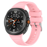 Strap-it® Samsung Galaxy Watch 8 Classic diamond silicone band (roze)
