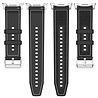 Strap-it® Strap-it Samsung Galaxy Watch 8 Classic nylon hybrid bandje (zwart) Strap-it® Strap-it Samsung Galaxy Watch 8 Classic nylon hybrid bandje (zwart)