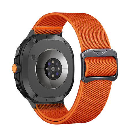 Strap-it® Strap-it Samsung Galaxy Watch 8 Classic elastisch bandje (oranje)