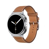 Strap-it® Samsung Galaxy Watch 8 Classic classic leren bandje (bruin)