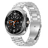 Strap-it® Strap-it Samsung Galaxy Watch 8 Classic stalen bandje (zilver) Strap-it® Strap-it Samsung Galaxy Watch 8 Classic stalen bandje (zilver)