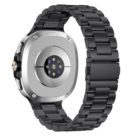 Strap-it® Strap-it Samsung Galaxy Watch 8 Classic stalen bandje (zwart)