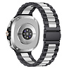 Strap-it® Strap-it Samsung Galaxy Watch 8 Classic stalen bandje (zwart/zilver) Strap-it® Strap-it Samsung Galaxy Watch 8 Classic stalen bandje (zwart/zilver)