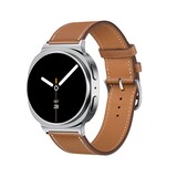Strap-it® Samsung Galaxy Watch 8 - 44mm classic leren bandje (bruin) Strap-it® Samsung Galaxy Watch 8 - 44mm classic leren bandje (bruin)