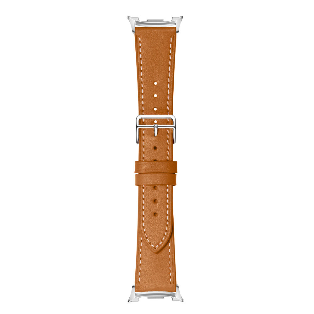 Strap-it® Strap-it Samsung Galaxy Watch 8 - 44mm classic leren bandje (bruin)