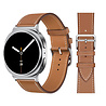 Strap-it® Strap-it Samsung Galaxy Watch 8 - 40mm classic leren bandje (bruin) Strap-it® Strap-it Samsung Galaxy Watch 8 - 40mm classic leren bandje (bruin)