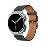 Strap-it® Samsung Galaxy Watch 8 - 40mm classic leren bandje (zwart)