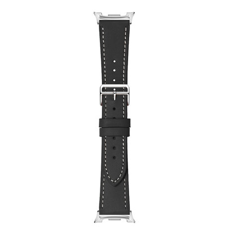 Strap-it® Strap-it Samsung Galaxy Watch 8 - 40mm classic leren bandje (zwart)