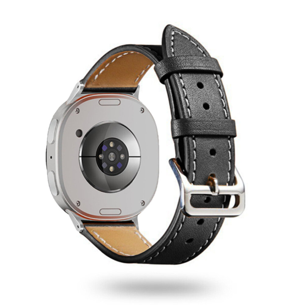 Strap-it® Strap-it Samsung Galaxy Watch 8 - 40mm classic leren bandje (zwart)