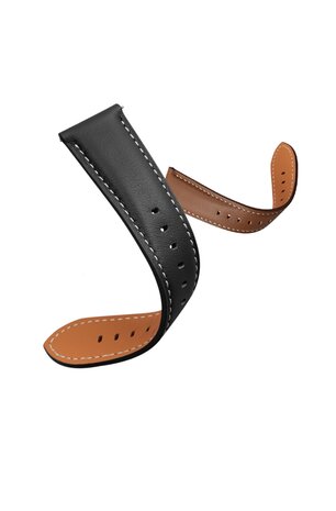 Strap-it® Strap-it Samsung Galaxy Watch 8 - 44mm luxe leren bandje (zwart) Strap-it® Strap-it Samsung Galaxy Watch 8 - 44mm luxe leren bandje (zwart)