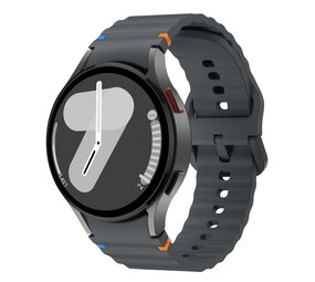 Strap-it® Samsung Galaxy Watch 7 - 40mm Wave bandje (grafiet) Strap-it® Samsung Galaxy Watch 7 - 40mm Wave bandje (grafiet)