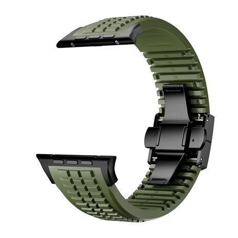 Strap-it® Strap-it Apple Watch premium silicone band (groen)