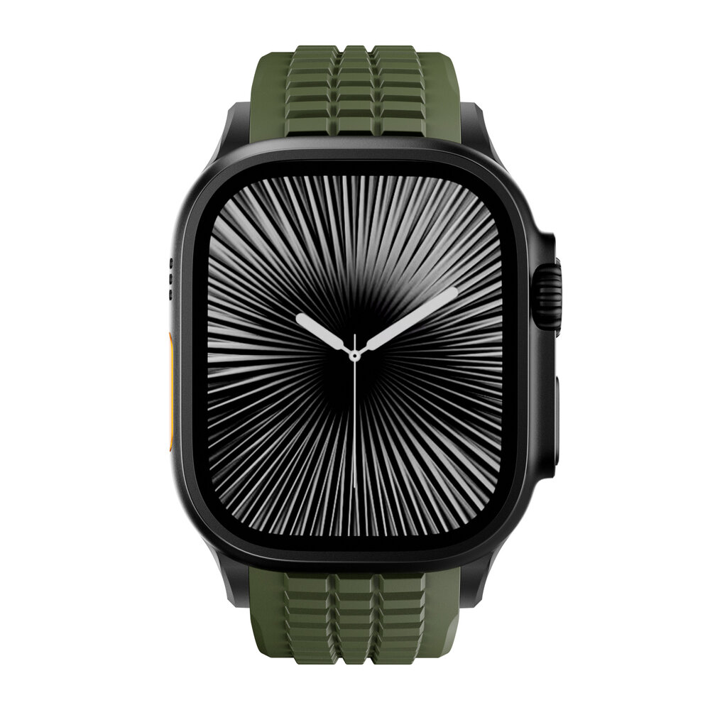 Strap-it® Strap-it Apple Watch premium silicone band (groen)