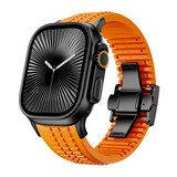Strap-it® Apple Watch premium silicone band (oranje)