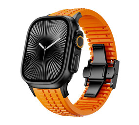 Strap-it® Apple Watch premium silicone band (oranje)
