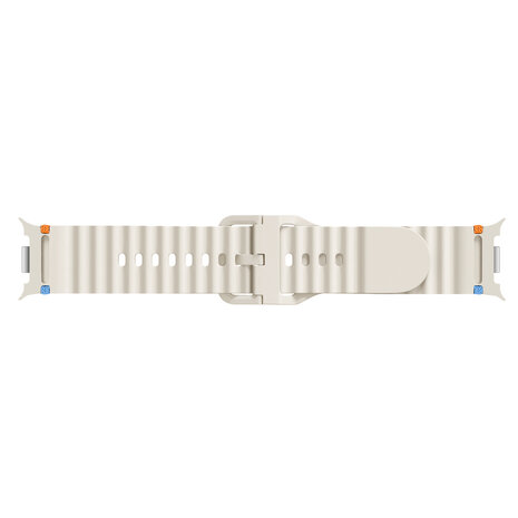 Strap-it® Strap-it Samsung Galaxy Watch 8 - 40mm wave siliconen bandje (sterrenlicht)