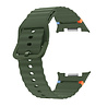 Strap-it® Strap-it Samsung Galaxy Watch 8 - 44mm wave siliconen bandje (legergroen) Strap-it® Strap-it Samsung Galaxy Watch 8 - 44mm wave siliconen bandje (legergroen)