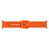 Strap-it® Strap-it Samsung Galaxy Watch 8 - 44mm wave siliconen bandje (oranje) Strap-it® Strap-it Samsung Galaxy Watch 8 - 44mm wave siliconen bandje (oranje)