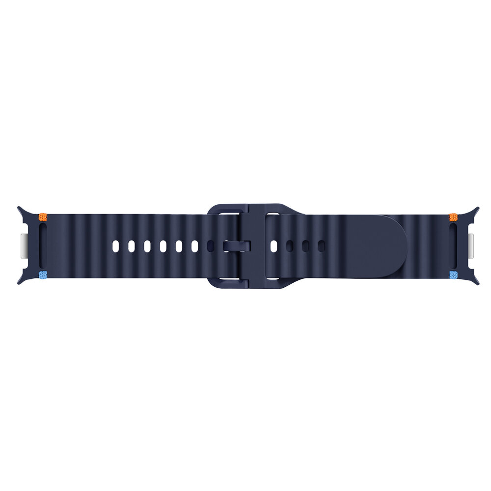 Strap-it® Strap-it Samsung Galaxy Watch 8 Classic wave siliconen bandje (donkerblauw) Strap-it® Strap-it Samsung Galaxy Watch 8 Classic wave siliconen bandje (donkerblauw)