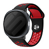 Strap-it® Strap-it Samsung Galaxy Watch 8 Classic sport bandje (zwart/rood) Strap-it® Strap-it Samsung Galaxy Watch 8 Classic sport bandje (zwart/rood)
