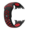 Strap-it® Strap-it Samsung Galaxy Watch 8 Classic sport bandje (zwart/rood) Strap-it® Strap-it Samsung Galaxy Watch 8 Classic sport bandje (zwart/rood)