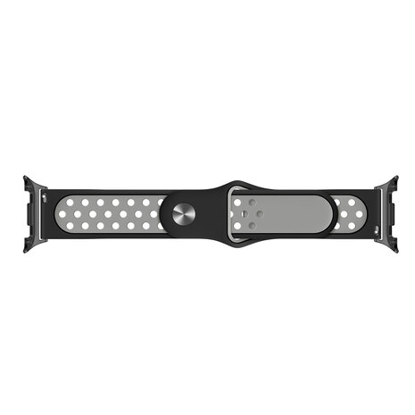 Strap-it® Strap-it  Samsung Galaxy Watch 8 - 44mm sport bandje (zwart/kleurrijk)