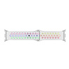 Strap-it® Strap-it Samsung Galaxy Watch 8 - 40mm sport bandje (wit/kleurrijk) Strap-it® Strap-it Samsung Galaxy Watch 8 - 40mm sport bandje (wit/kleurrijk)