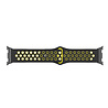 Strap-it® Strap-it Samsung Galaxy Watch 8 - 40mm sport bandje (zwart/geel) Strap-it® Strap-it Samsung Galaxy Watch 8 - 40mm sport bandje (zwart/geel)
