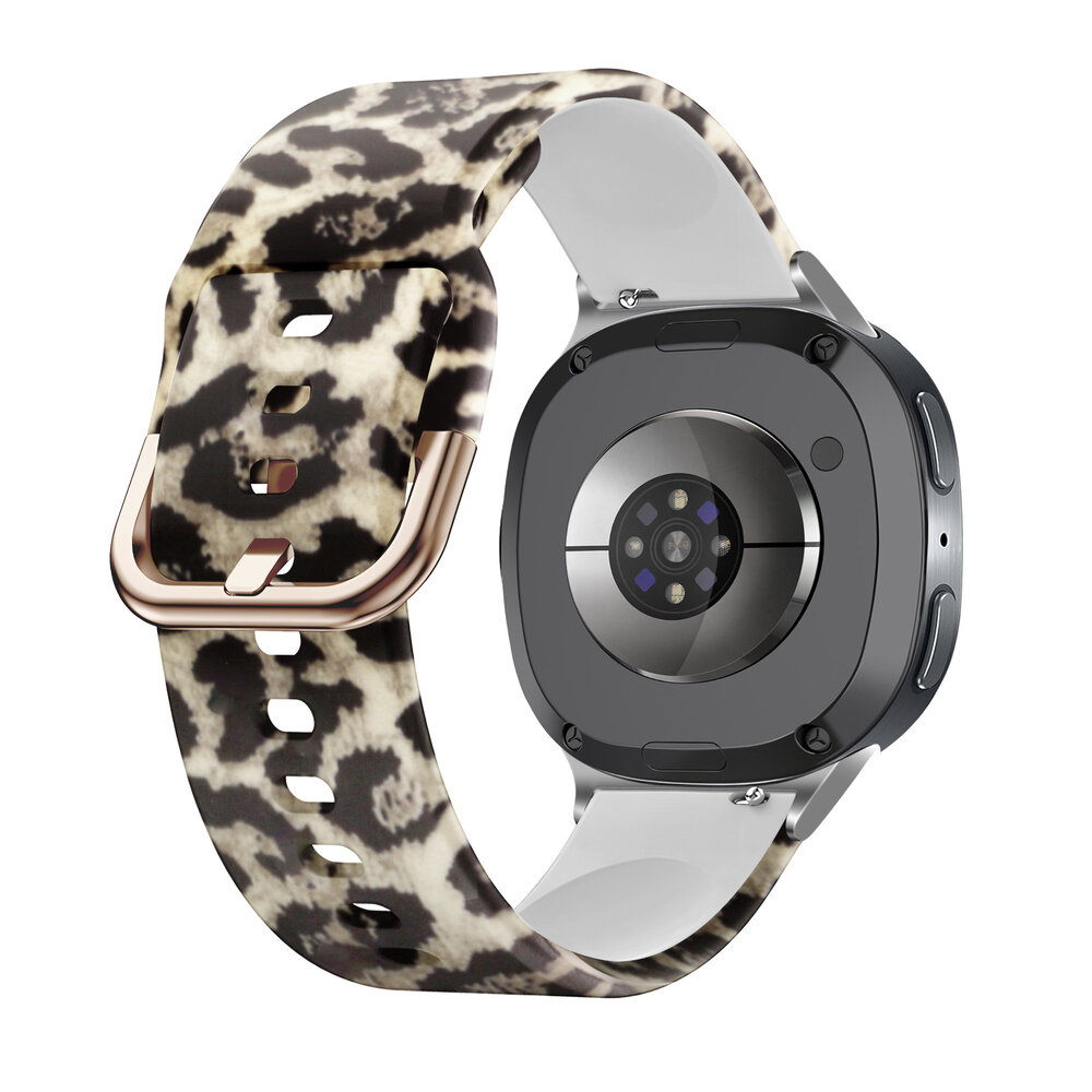 Strap-it® Strap-it  Samsung Galaxy Watch 8 Classic Lucky Leopard bandje