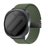 Strap-it® Samsung Galaxy Watch 8 - 44mm gevlochten band met P-buckle (groen)