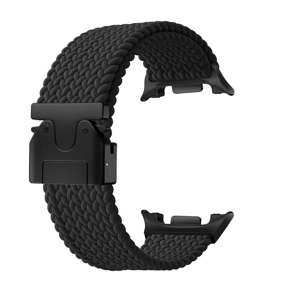 Strap-it® Strap-it Samsung Galaxy Watch 8 Classic gevlochten band met P-buckle (zwart)