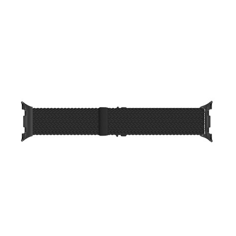 Strap-it® Strap-it Samsung Galaxy Watch 8 Classic gevlochten band met P-buckle (zwart)