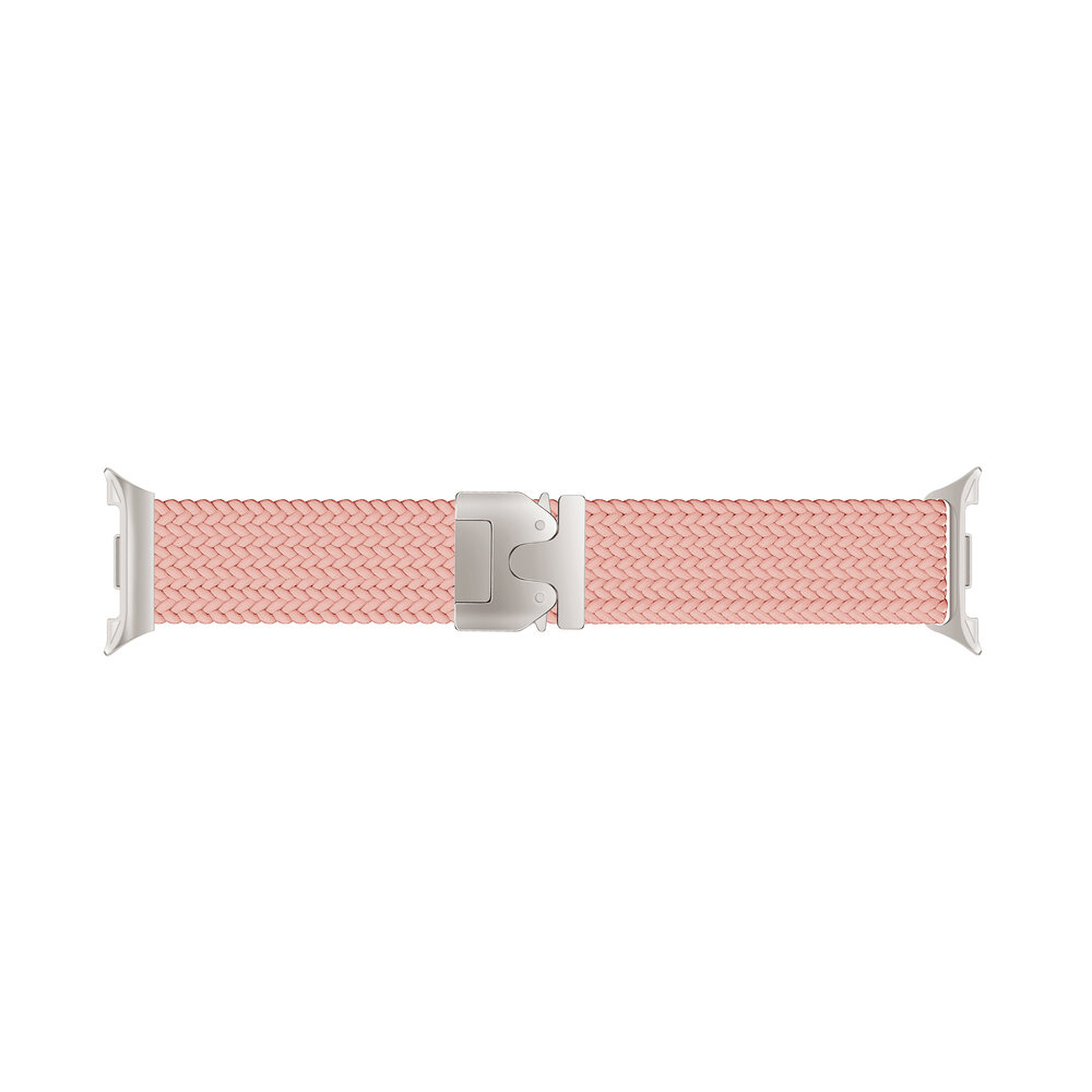 Strap-it® Strap-it Samsung Galaxy Watch 8 Classic gevlochten band met P-buckle (roze)