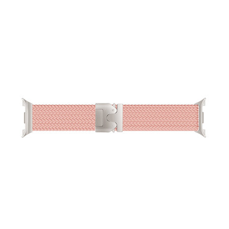 Strap-it® Strap-it Samsung Galaxy Watch 8 Classic gevlochten band met P-buckle (roze)