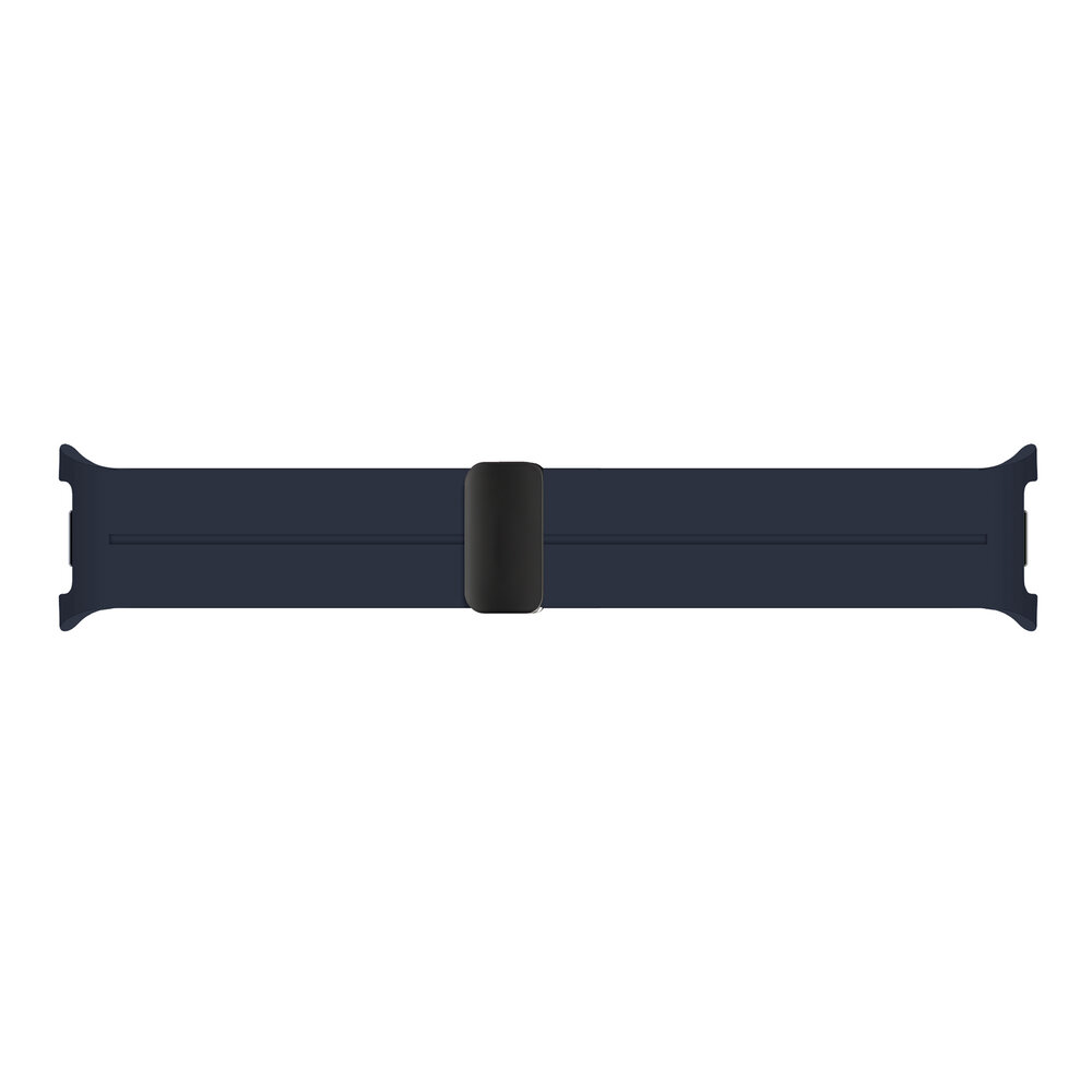Strap-it® Strap-it Samsung Galaxy Watch 8 - 44mm D-buckle siliconen bandje (donkerblauw)