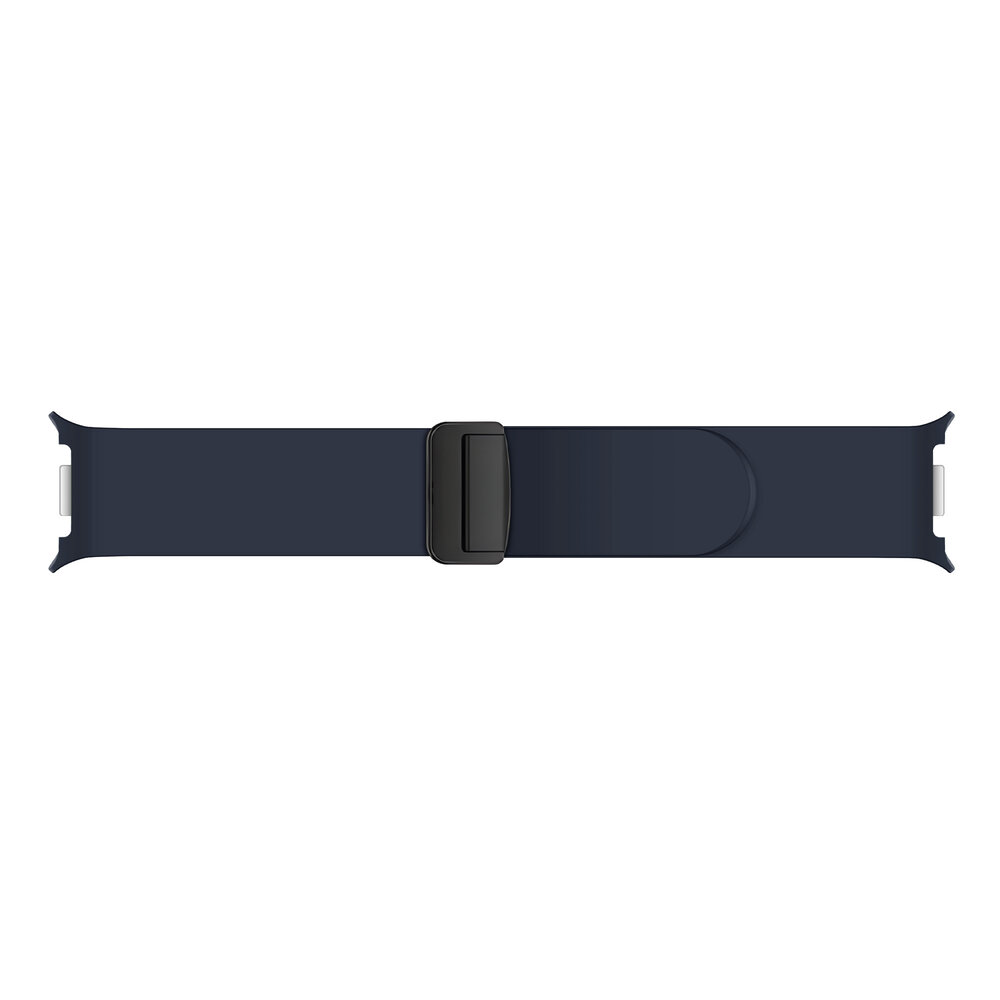 Strap-it® Strap-it Samsung Galaxy Watch 8 - 44mm D-buckle siliconen bandje (donkerblauw)