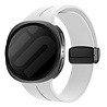Strap-it® Strap-it Samsung Galaxy Watch 8 - 44mm D-buckle siliconen bandje (wit) Strap-it® Strap-it Samsung Galaxy Watch 8 - 44mm D-buckle siliconen bandje (wit)