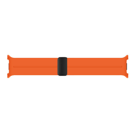 Strap-it® Strap-it Samsung Galaxy Watch 8 - 44mm D-buckle siliconen bandje (oranje)