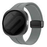 Strap-it® Samsung Galaxy Watch 8 Classic D-buckle siliconen bandje (donkergrijs) Strap-it® Samsung Galaxy Watch 8 Classic D-buckle siliconen bandje (donkergrijs)