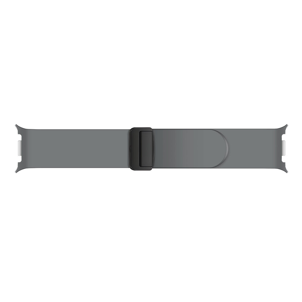 Strap-it® Strap-it Samsung Galaxy Watch 8 Classic D-buckle siliconen bandje (donkergrijs) Strap-it® Strap-it Samsung Galaxy Watch 8 Classic D-buckle siliconen bandje (donkergrijs)
