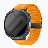 Strap-it® Samsung Galaxy Watch 8 - 40mm gevlochten band met P-buckle (oranje)