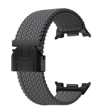 Strap-it® Strap-it Samsung Galaxy Watch 8 Classic gevlochten band met P-buckle (donkergrijs)