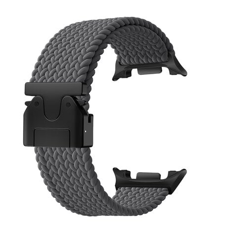 Strap-it® Strap-it Samsung Galaxy Watch 8 - 40mm gevlochten band met P-buckle (donkergrijs)