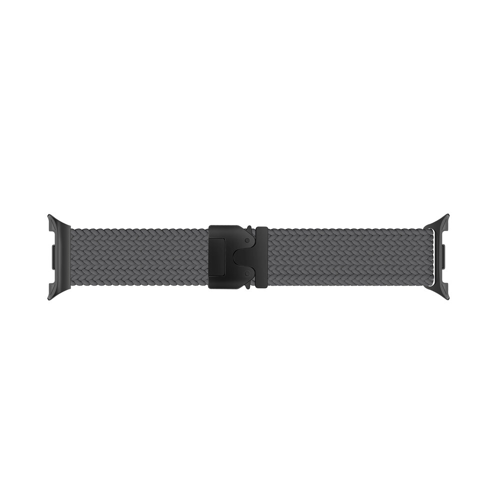 Strap-it® Strap-it Samsung Galaxy Watch 8 - 40mm gevlochten band met P-buckle (donkergrijs)
