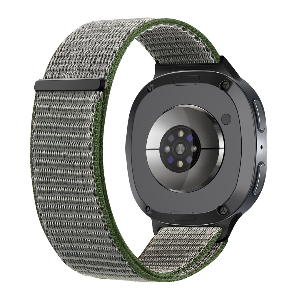 Strap-it® Strap-it Samsung Galaxy Watch 8 - 40mm nylon bandje (olijfgroen) Strap-it® Strap-it Samsung Galaxy Watch 8 - 40mm nylon bandje (olijfgroen)