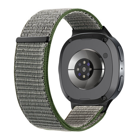 Strap-it® Strap-it Samsung Galaxy Watch 8 - 40mm nylon bandje (olijfgroen) Strap-it® Strap-it Samsung Galaxy Watch 8 - 40mm nylon bandje (olijfgroen)