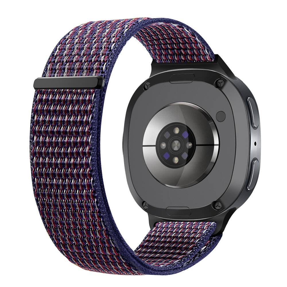 Strap-it® Strap-it  Samsung Galaxy Watch 8 - 40mm nylon bandje (indigo blauw)